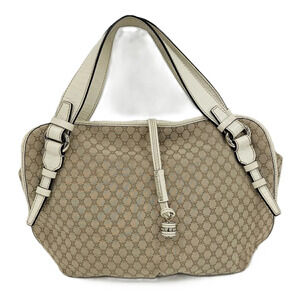 Celine Bittersweet Hobo bag Macadam monogram canvas white leather